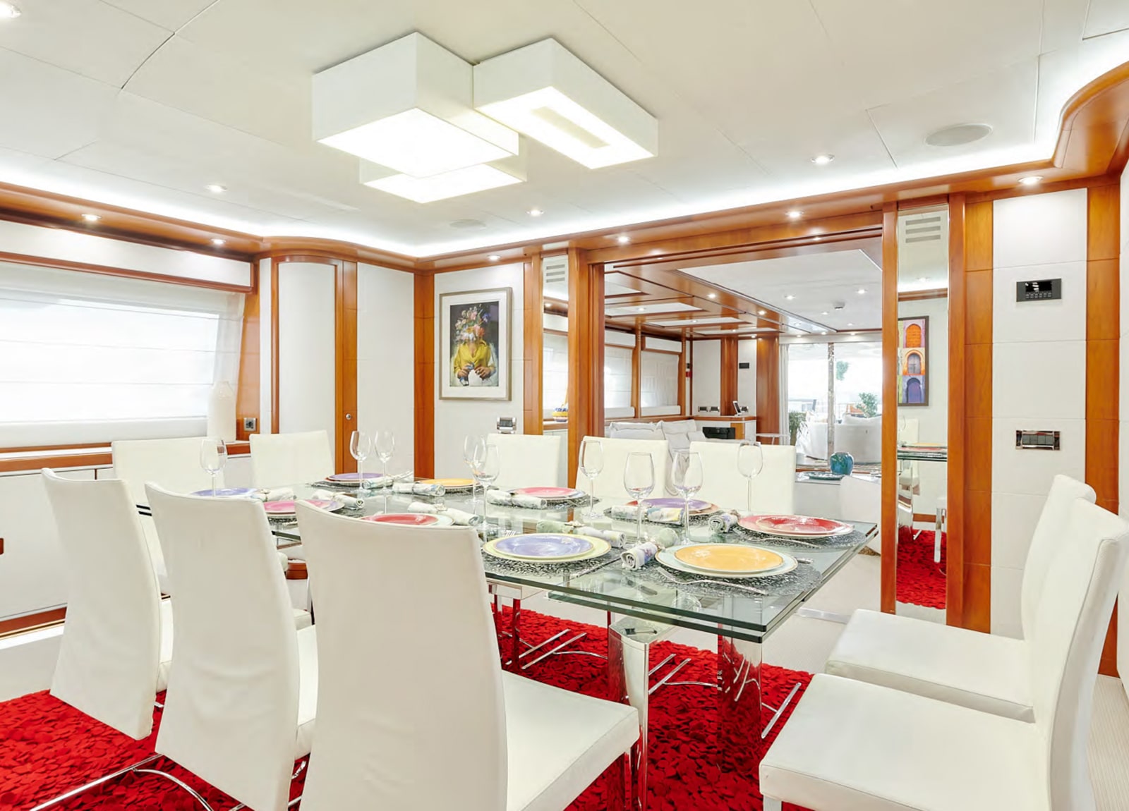 dining-room-luxury-yacht-crm-130-bunker-balearic-islands